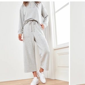 Quince SuperSoft Fleece Wide Leg Pants